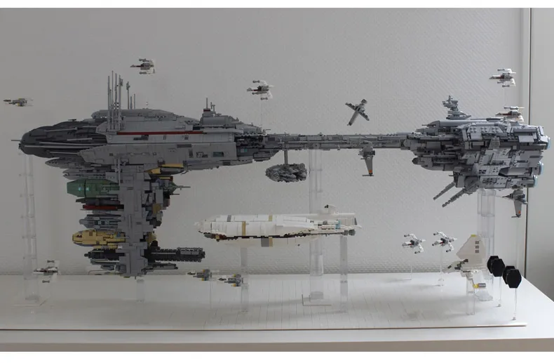 MOC Star plan Wars серия The Nebulon игрушка B медицинская модель фрегата Набор Обучающие строительные блоки кирпичи детские подарки игрушки 5083