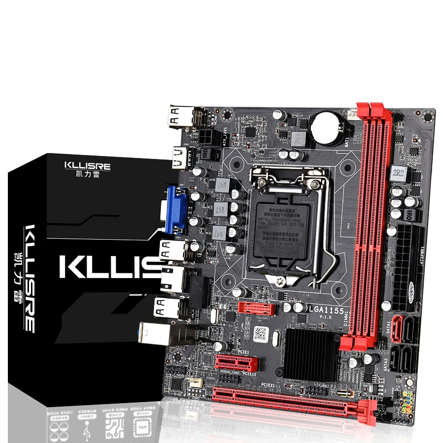 Kllisre B75 настольная материнская плата LGA1155 для i3 i5 i7 процессор поддержка ddr3 памяти