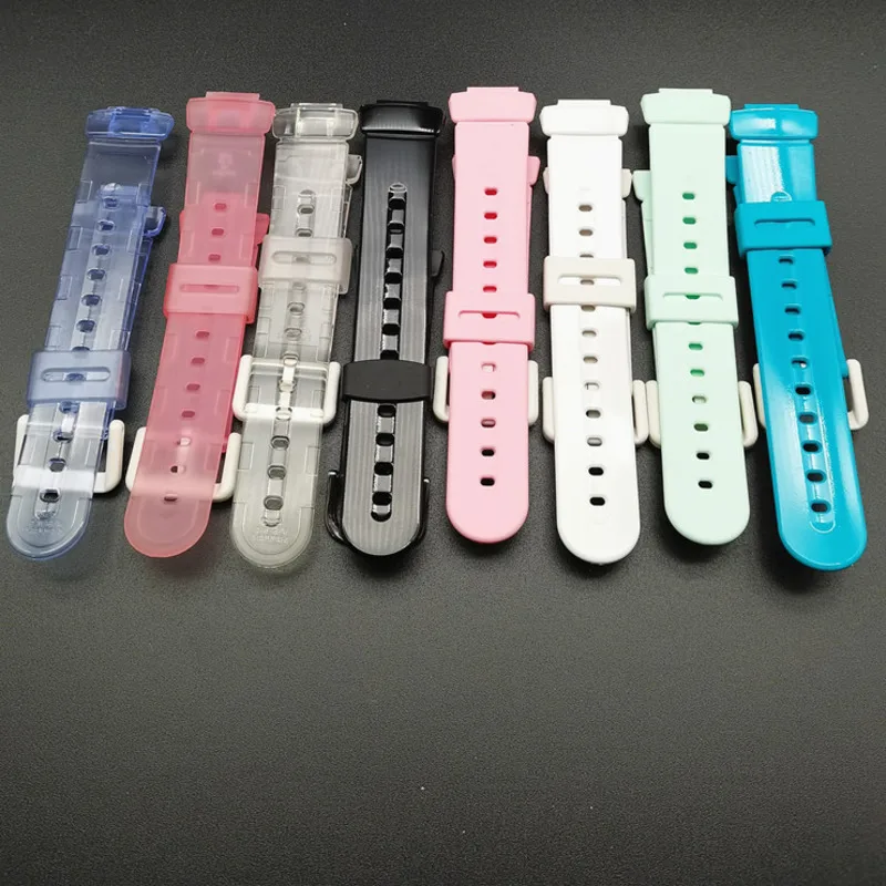

Silicone Strap Watch Accessories For Casio BABY-GBG-169R/G/WH/1005-2/1/7 Fashion Durable Solid Color Replacement Bracelet Band