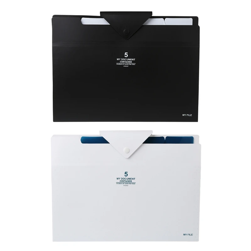 

5 layer Expanding File Folder Organ Bag A4 Organizer Paper Hold Document Folder 19QA