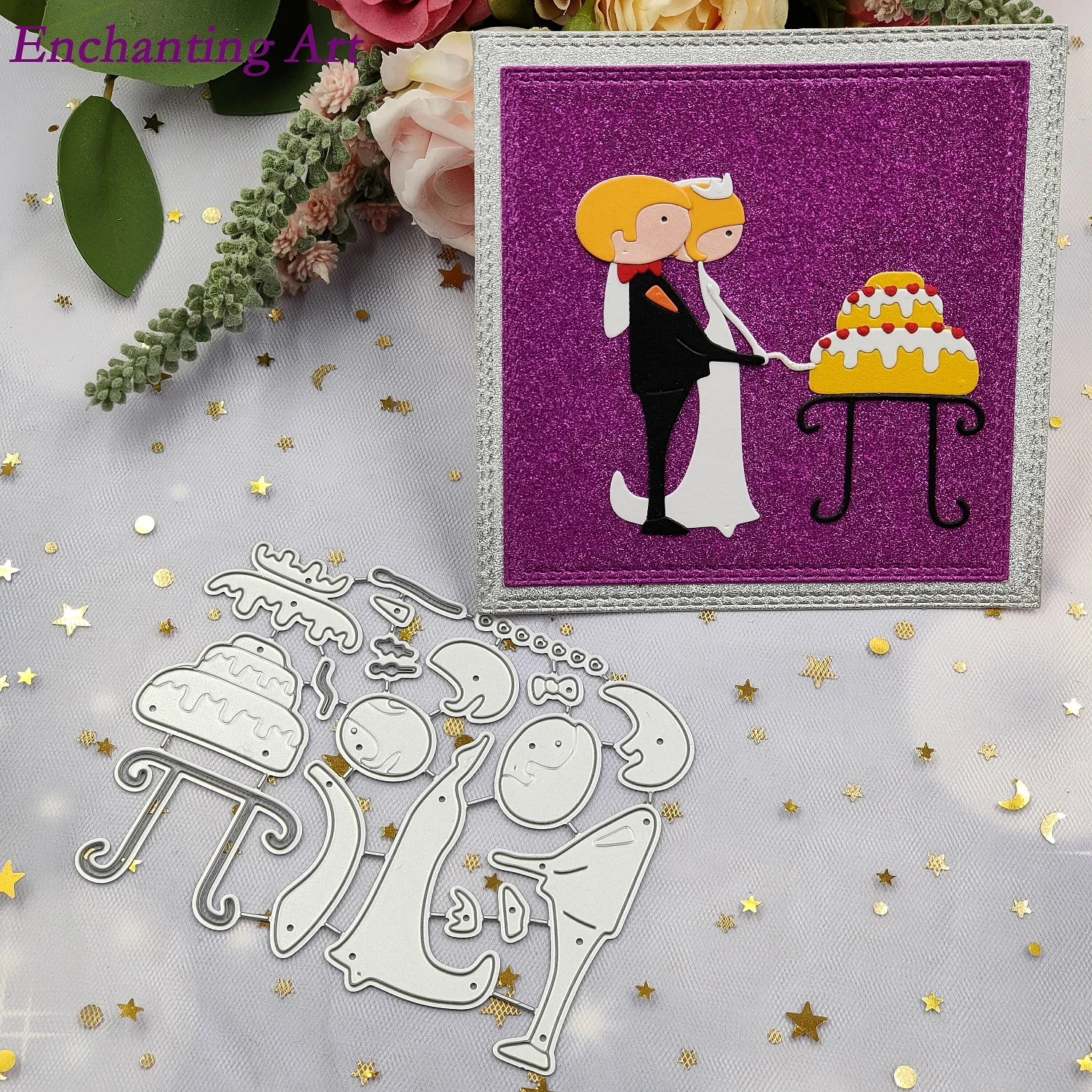 

Wedding groom and brid Metal Cutting Dies Stencils for DIY Scrapbooking/photo Album stamps Decorative Embossing DIY Paper Cards
