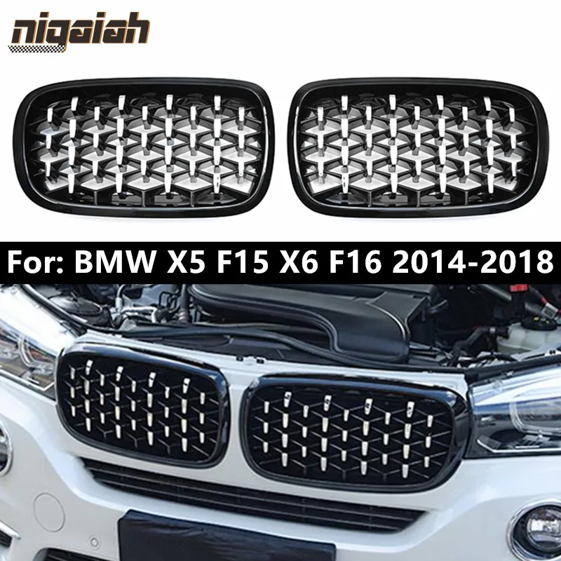 

Решетка-метеорит для BMW X5 F15 X6 F16 2014 2015 2016 2017 2018, АБС-пластик, передний бампер