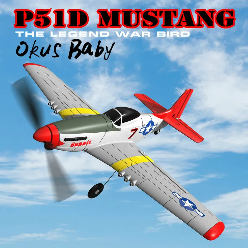 2020 eachine mini p 51d epp 400mm wingspan 24g 6 осевой электричес