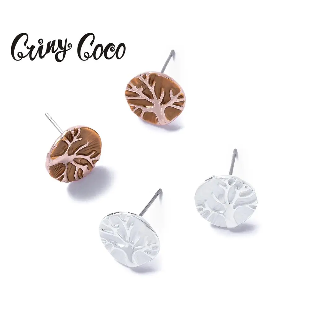 Женские серьги эмалированные в виде дерева жизни Европейская мода банкетные