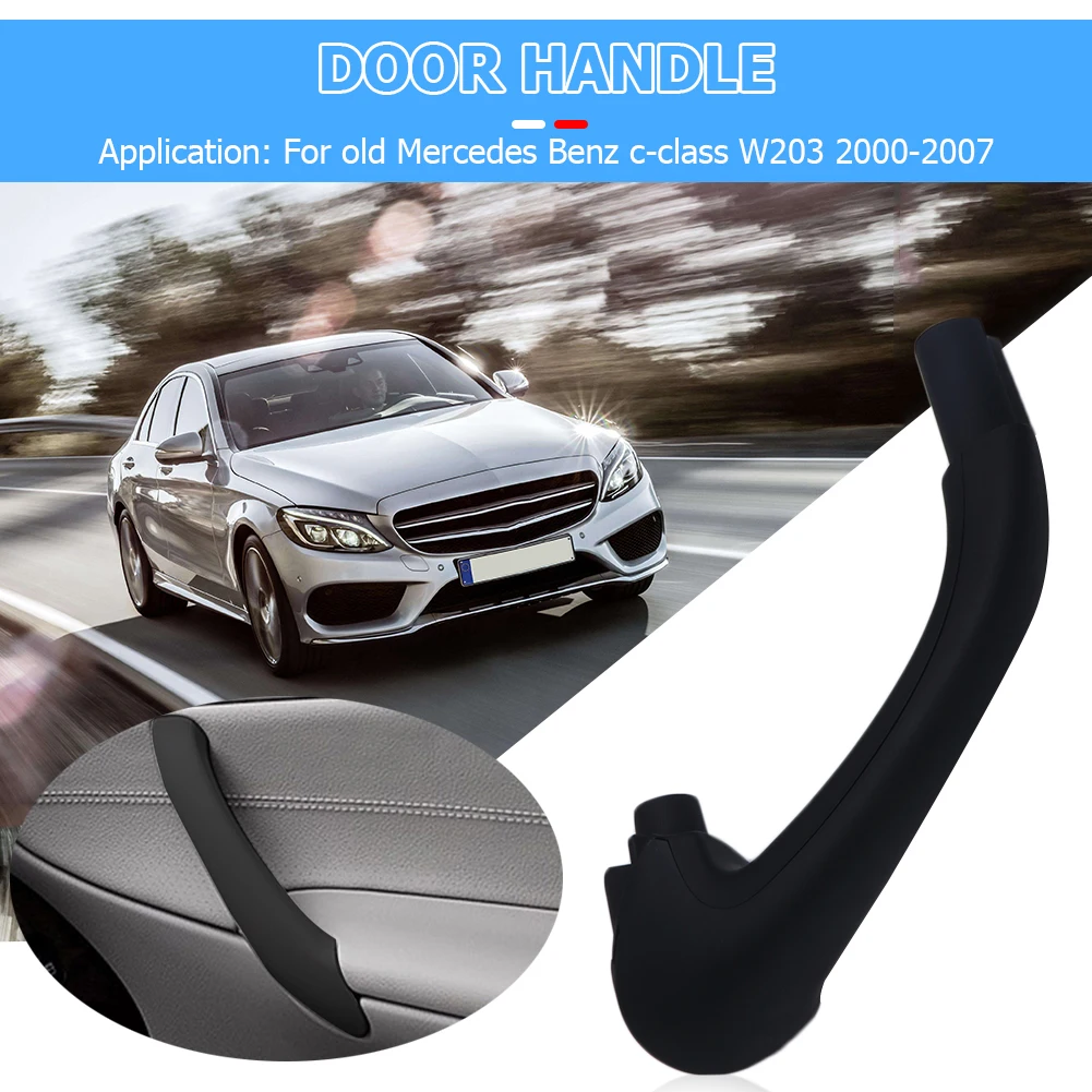 Передняя правая ручка для межкомнатной двери Mercedes Benz W203 00 07 (черный)|Внешние