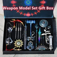 seiko metal weapon model set gift box tang san douluo alloy keychain children toy anime peripheral birthday gift boxs desk decor