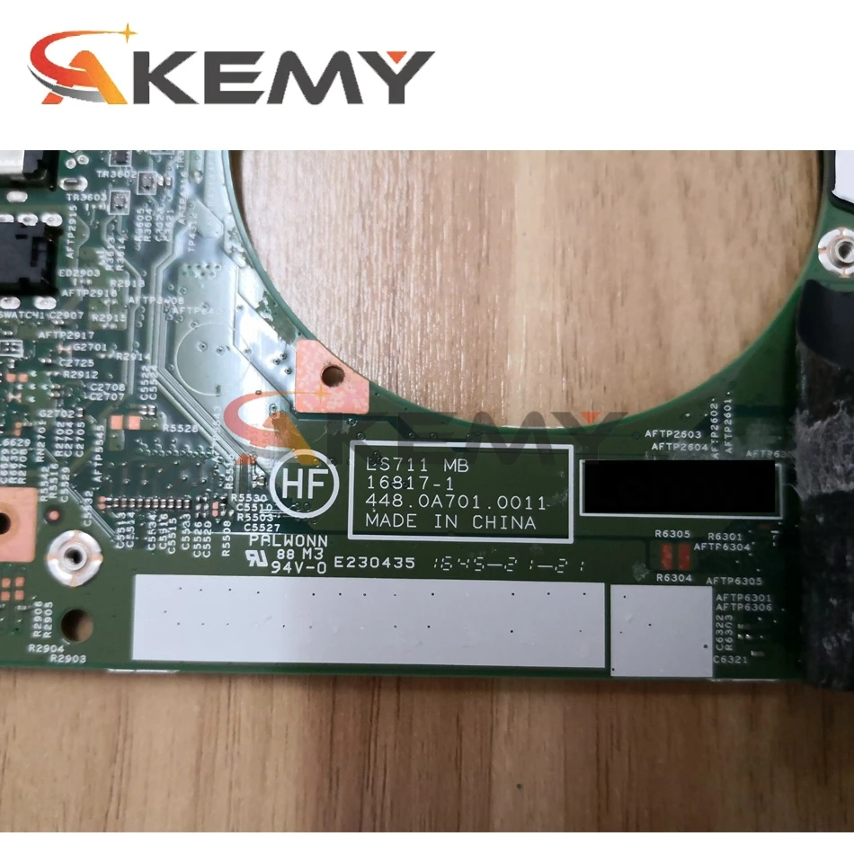 

4G I5-7200u for Lenovo IDEapad 710S-13iKB 80VQ LS711 16817-1 448.0A701.0011 100% functional test free delivery