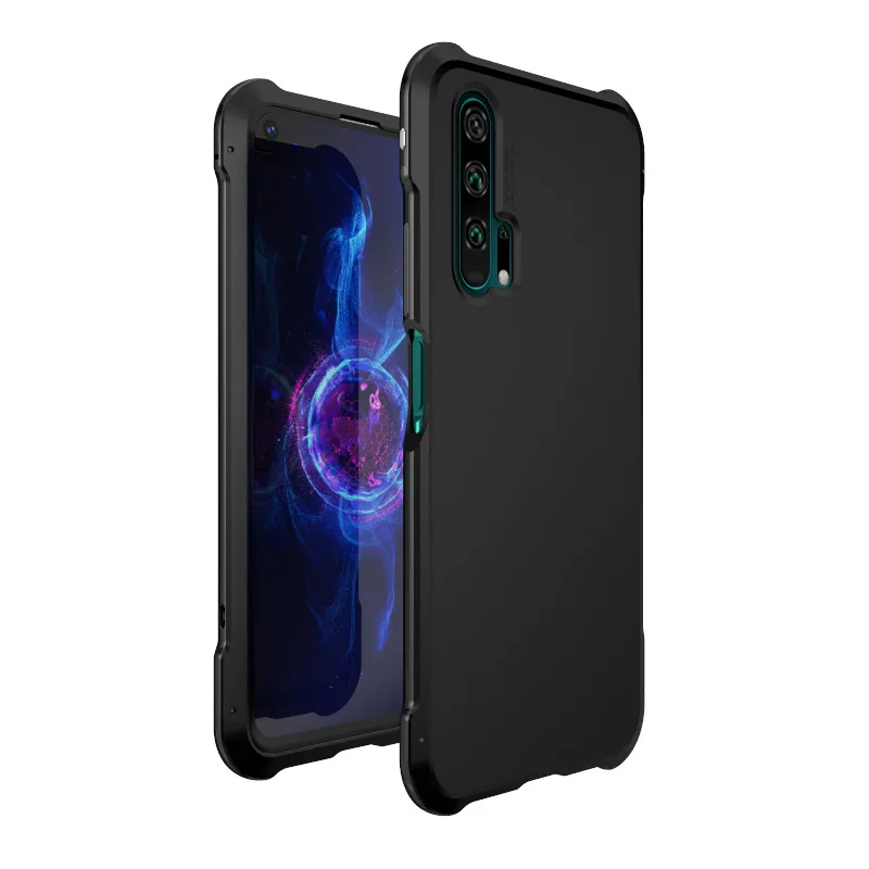 Full Black Противоударный металлический чехол-бампер для телефона huawei Honor 20 Honor20, матовая жесткая задняя крышка из поликарбоната, чехол-броня для huawei Honor 20 - Цвет: Full Black