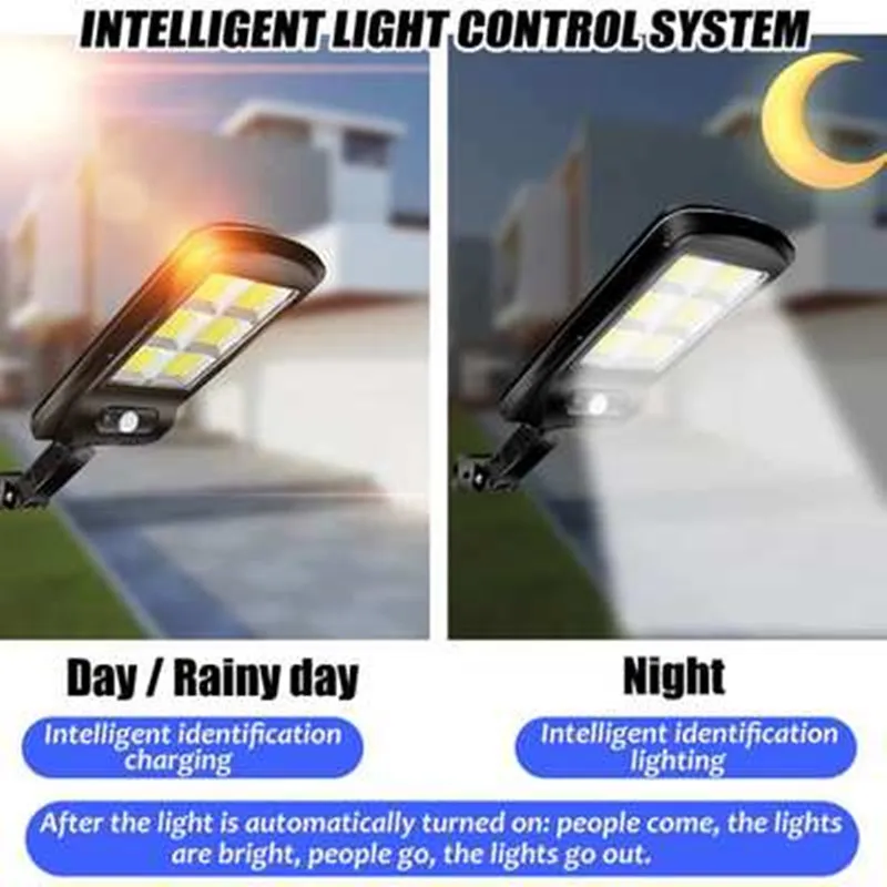 

Outdoor Solar Street Lights Solar Lamp With 3 Light Mode Waterproof Motion Sensor Security Lighting for Garden Patio Path Yard