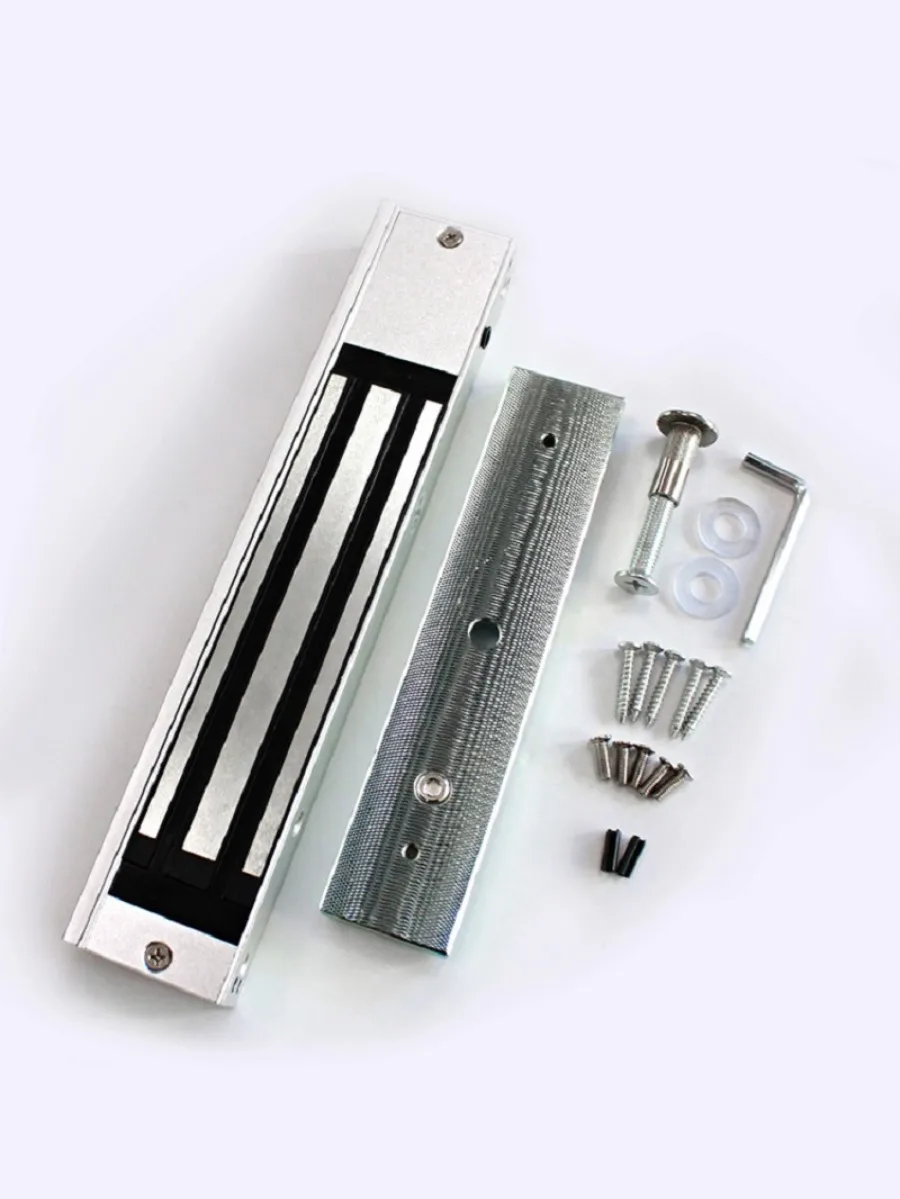 Магнитный замок 280 кг с держателем ручной для поверхностного монтажа 12 В 24