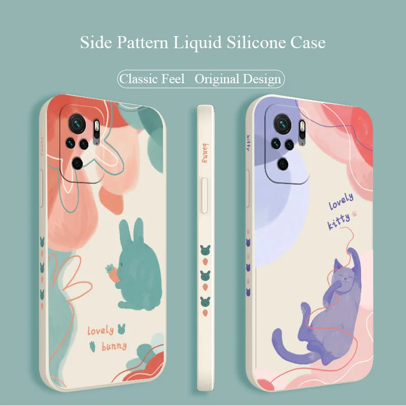 

Purple Cat Silicone Soft Case For Xiaomi Redmi Note 10 10S 9T 9 8 7 Pro Max Redmi 9 9A 9T K40 K30 K20 Pro Shockproof Phone Cover