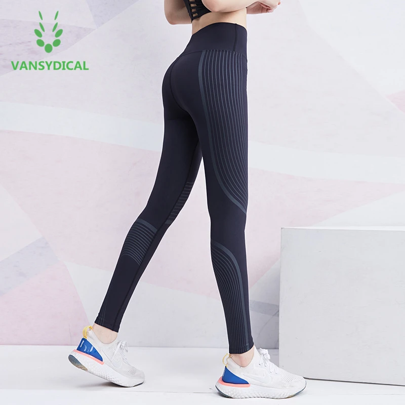 

Vansydical Women Stretchable Yoga Pants High Waist Leggings Gym Trousers Running Pants Tummy Control Fitness Workout Tights