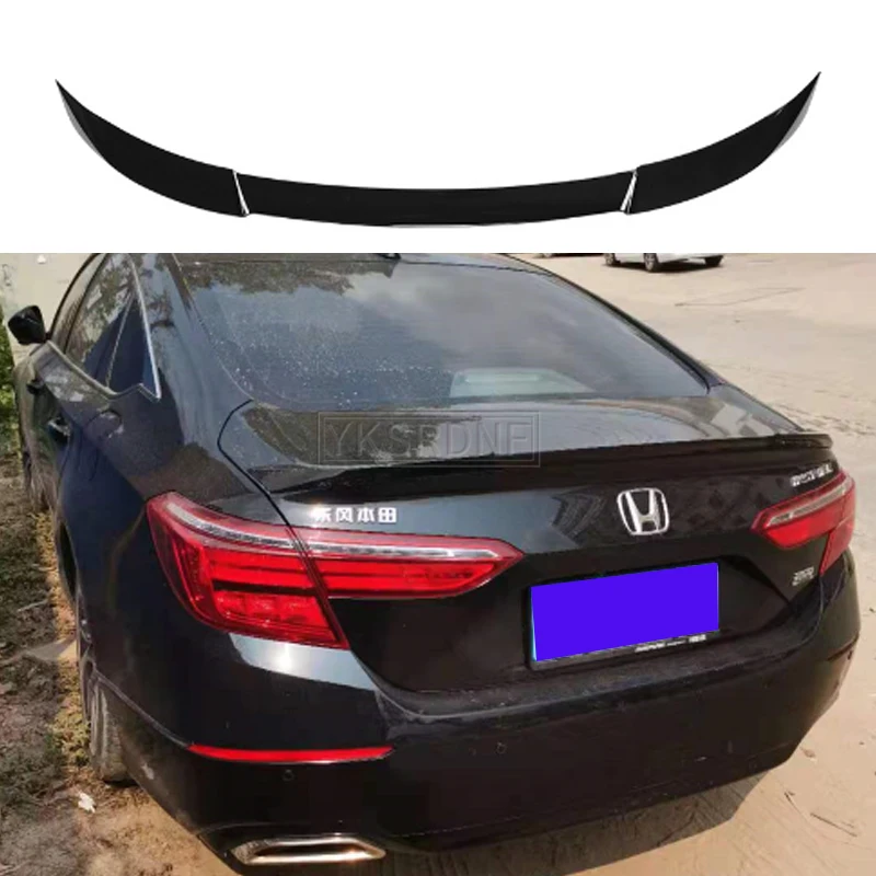 

Спойлер из АБС-пластика для Honda Accord inspire 2018 2019 10th, узор из углеродного волокна, хвостовое крыло, гоночный седан, универсальное крыло