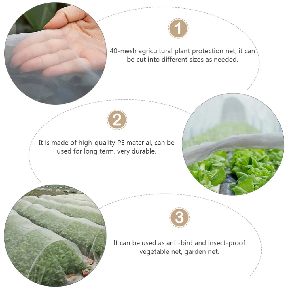 

40 Meshes Anti Insect Bird Nets Garden Plants Farm Vegetable Screen