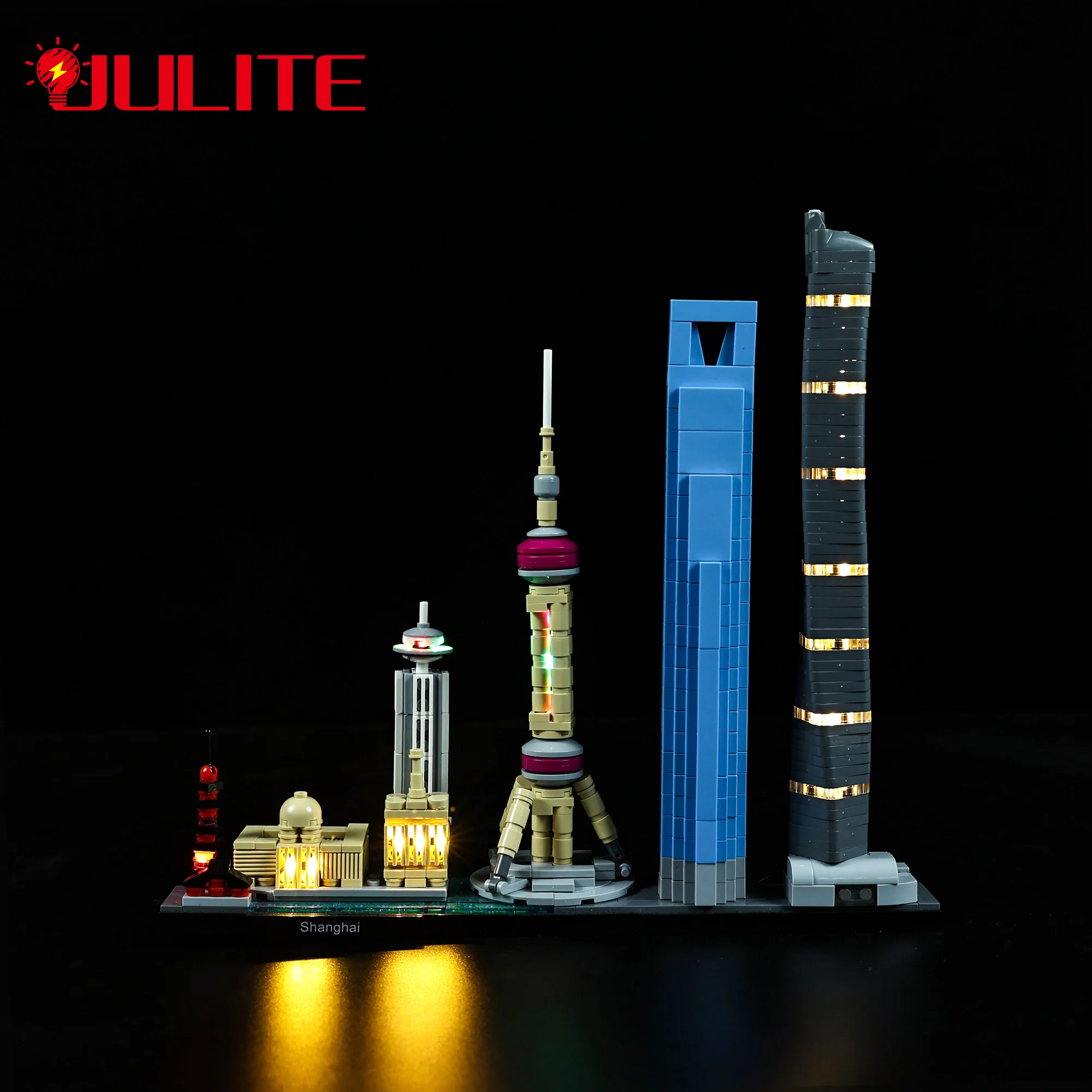 Набор светодиодсветильник для архитектуры Shanghai совместимый с 21039 строительными