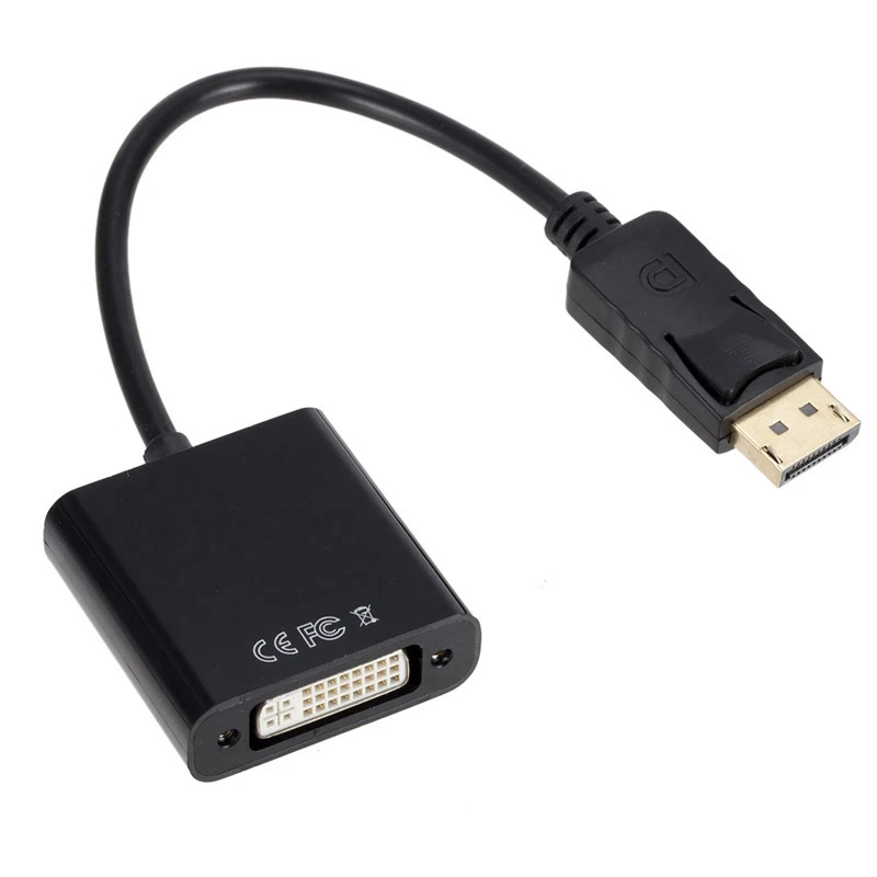 

Кабель адаптера Dp-Dvi, адаптер порта дисплея к Dvi (штырь-гнездо) для компьютеров, настольных компьютеров, ноутбуков, мониторов