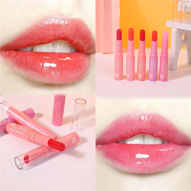 

Long Lasting Lipstick Pigment Shimmer Primer Nude Lip Stick Waterproof Moisturizer Lip balm Makeup Lip batom Cosmetics