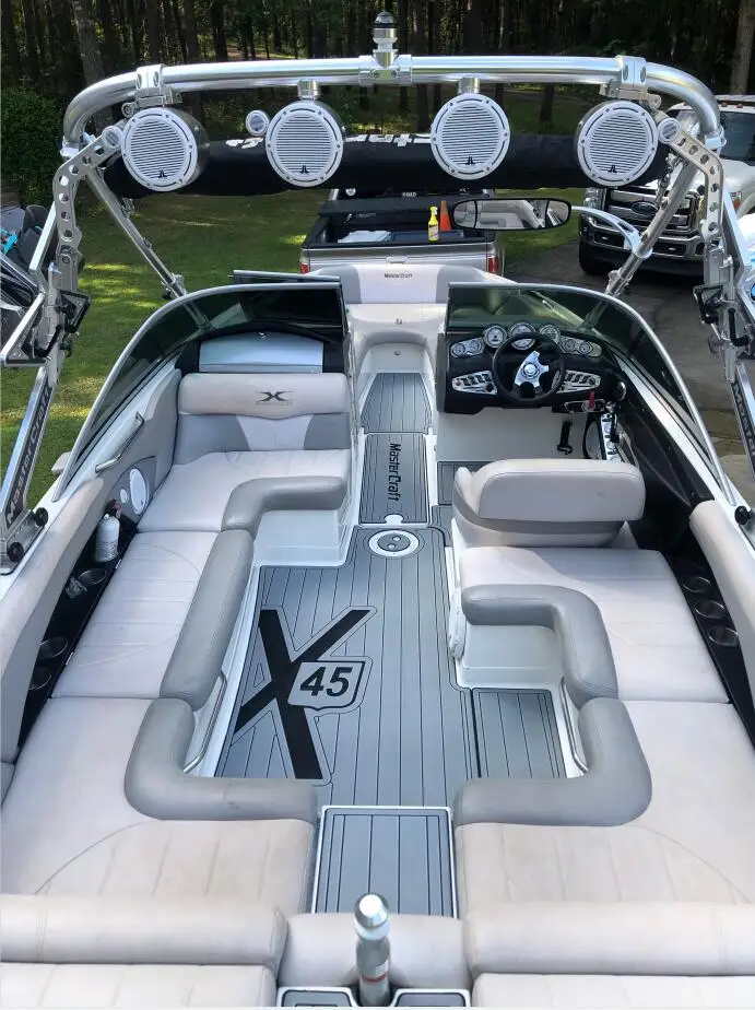 1995 Regal Classic 223 Express Cruiser плавучий шаговый коврик лодка EVA Тиковый настил 1/4 &quot6