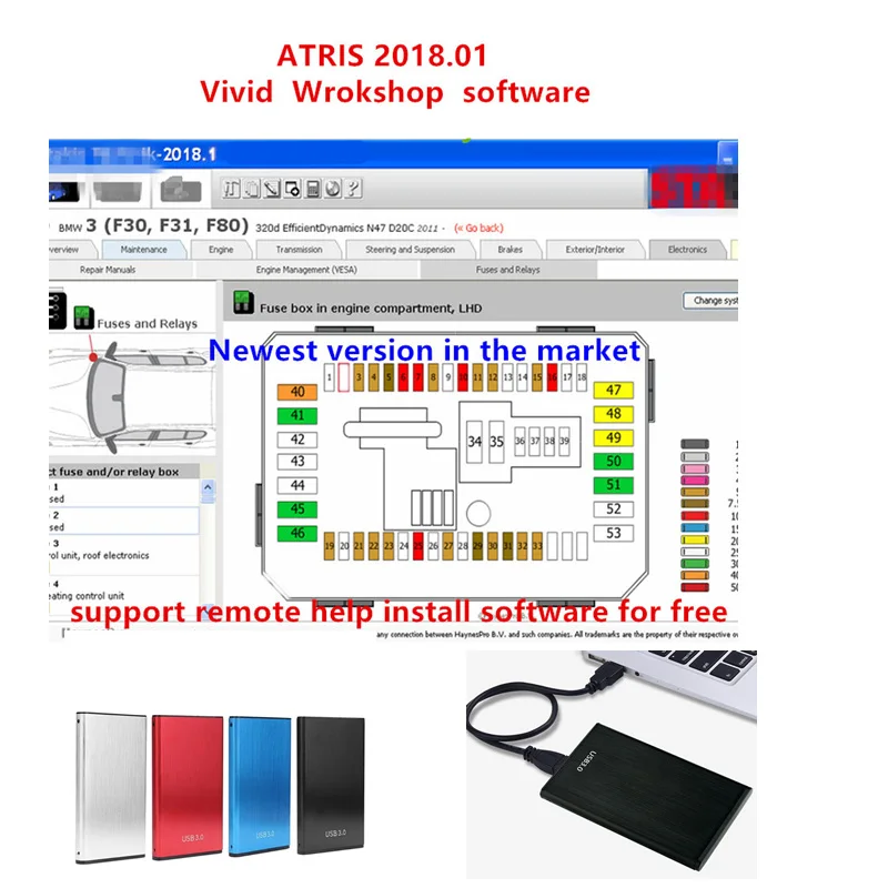 

Программное обеспечение для ремонта автомобилей Vivid 2018 (Atr.is-Tech.nik), версия VM, яркие данные 2018,1 для ремонта автомобилей в Европе, каталог с руко...