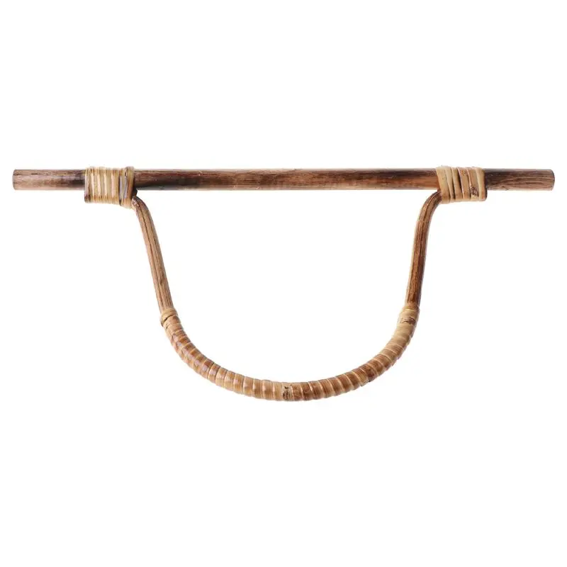 

Bamboo Rattan Purse Hanger Bag Handle DIY Handbag Replacement Accessories P82C