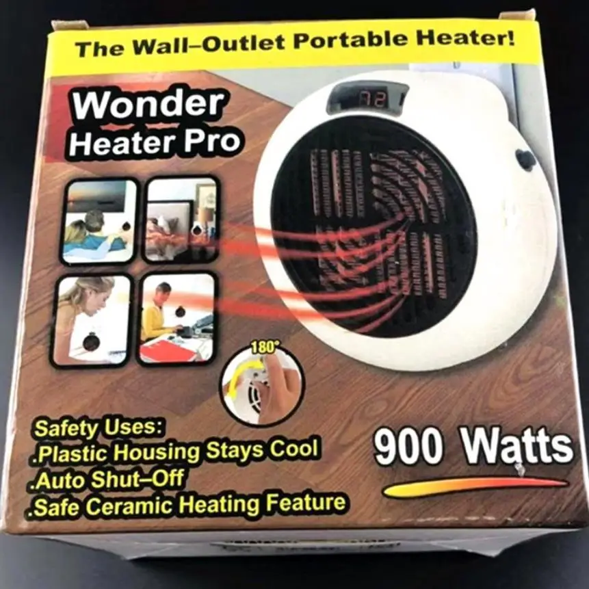 

900W Fan Heater For Home Mini Electric Heater Room Heating Electric Warm Air Fan Office Heaters Handy Air Heater Warmer Fan