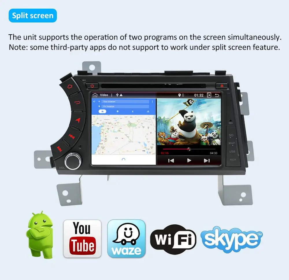 Автомагнитола Bosion 2 ГБ + 32 GPS-навигатор Android 10 0 4 ядра Din автомобильный DVD-плеер для