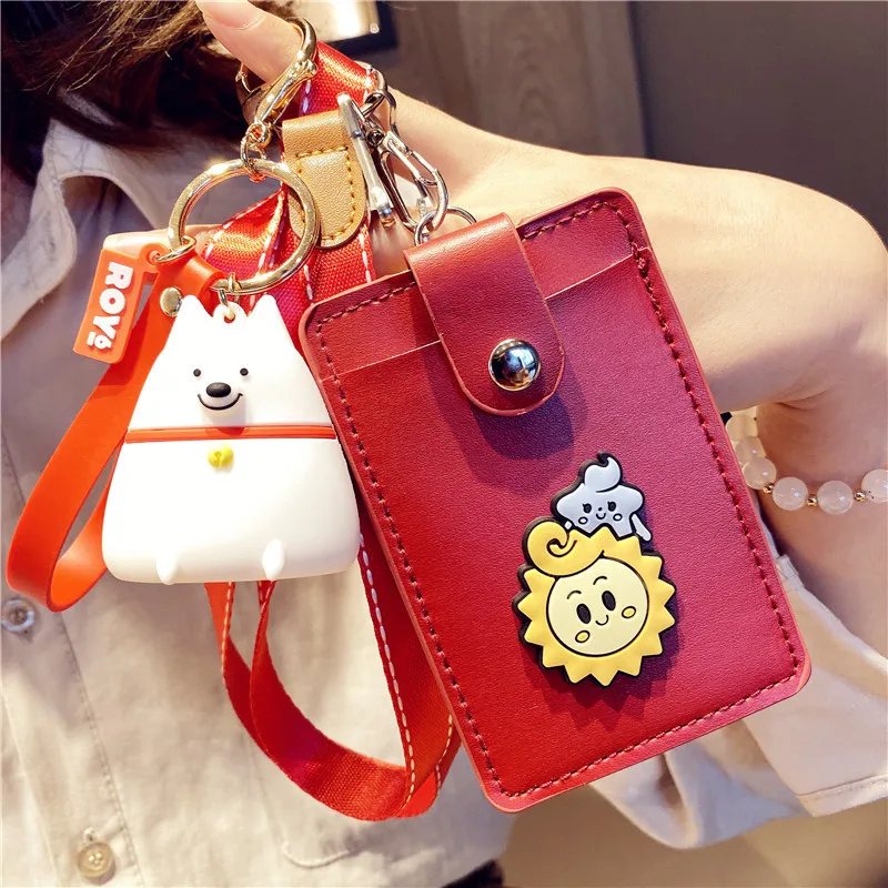 

1 PCS Kawaii Unicorn lion robot Korean cartoon ID card holder cute photo holder business card holder bank Credit Cards Packs