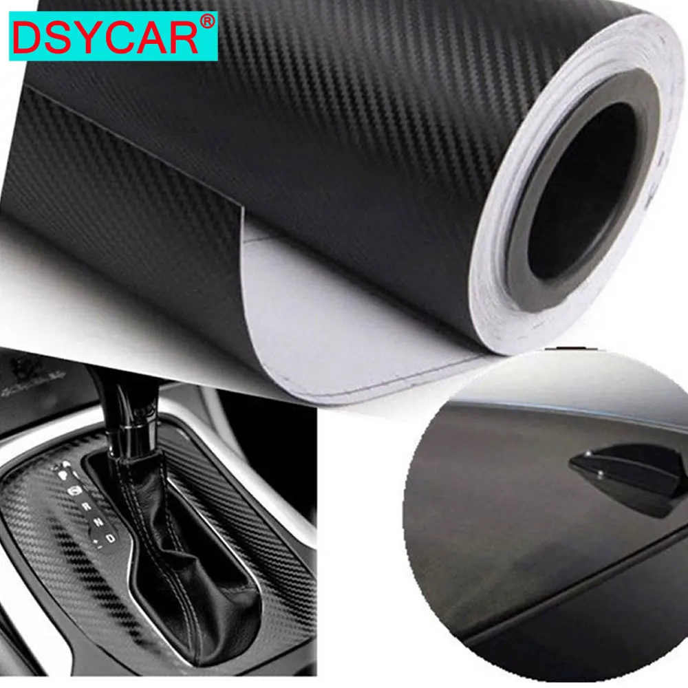 DSYCAR 1 шт. модная 3D углеродного волокна виниловая пленка для оклеивания