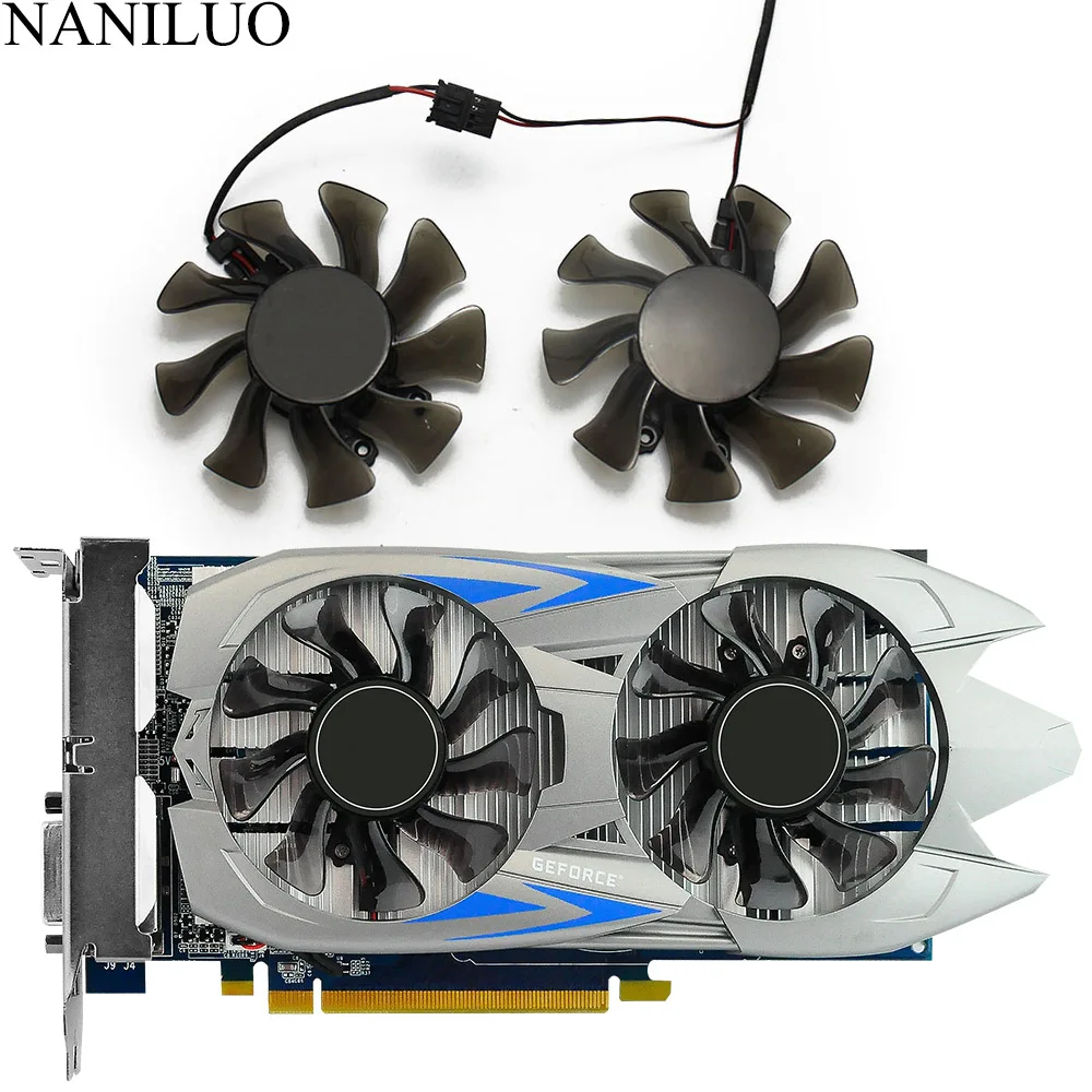 2 шт./лот вентилятор кулер 75 мм GA82O2M GTX750 GTX750Ti для GALAXY KFA2 GeForce GTX 750 750Ti