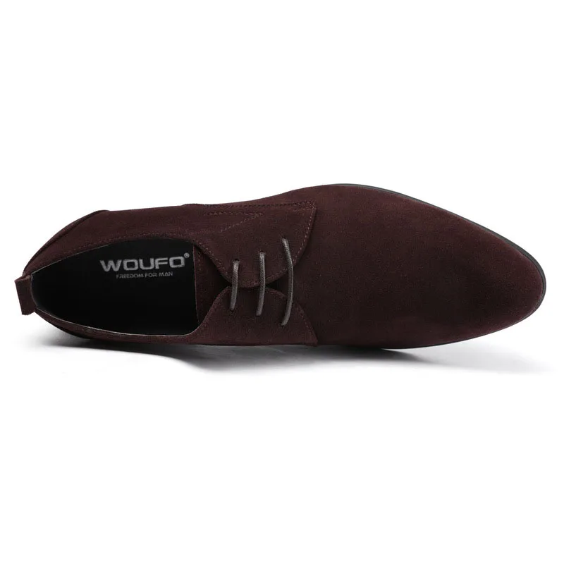 

Designer Sueded Leather Shoes Men Business Shoes Pointed Toe Oxford Dress Shoes Footwear Lace Up Wedding Formal Shoes Men B167