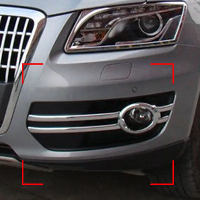 Для-Audi Q5 2009-2012 ABS Хром передний противотуманный светильник решетка рамка панель