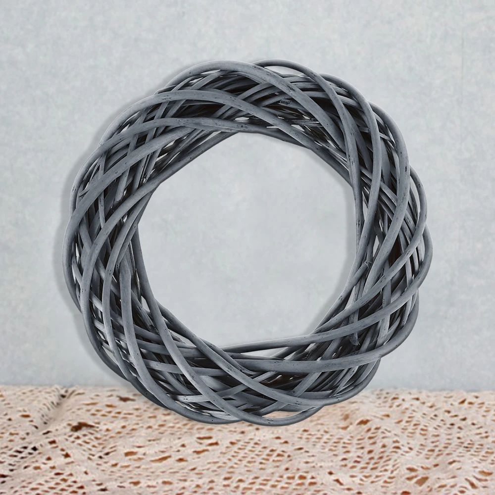 20 Вт 30 см ротанга кольцо гирлянды в виде искусственных цветов сушенный цветочный