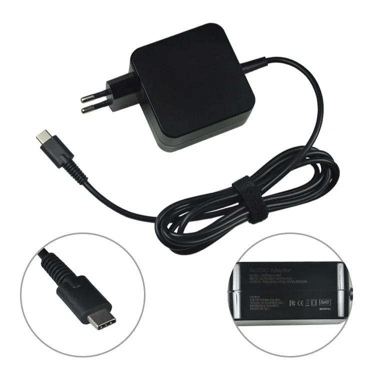 5V 3A/9V 3A/12V 3A/15V 3A/20V 2.25A 45W Универсальное USB C зарядное устройство для ноутбука Lenovo Asus HP