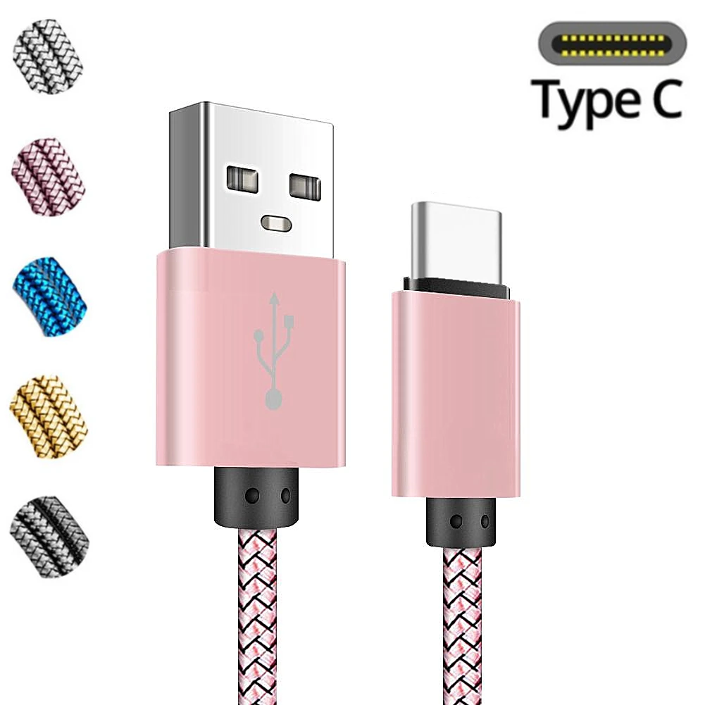 2 м 3 длинный кабель с разъемом USB типа C для быстрой зарядки Samsung galaxy A50 A70 A20E Huawei P20