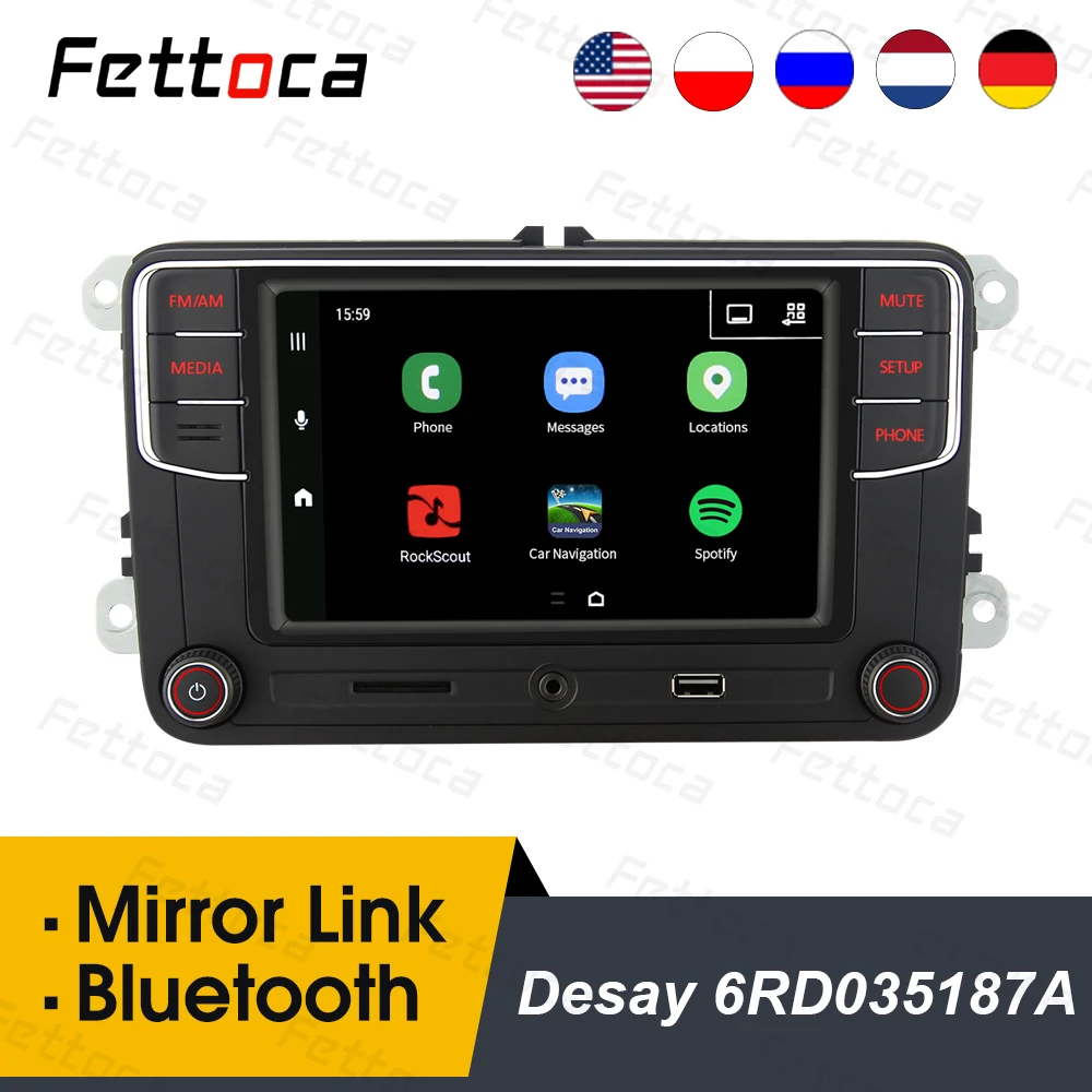 RCD330 plus 6 5 &quotMIB Bluetooth автомобильный радиоприемник 6RD035187A для PQ35 PQ46 skoda Golf Jetta MK5 MK6 CC