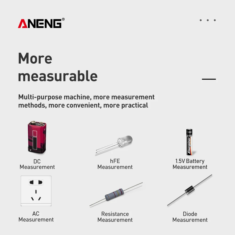 ANENG A830L мультиметр цифровой тестер мультиметр multimeter мультиметры транзистор тестер мултиметр multimetr digital multimeter tester мини мультиметр транзисторов lcr meter esr конденсаторов мултиметор meter