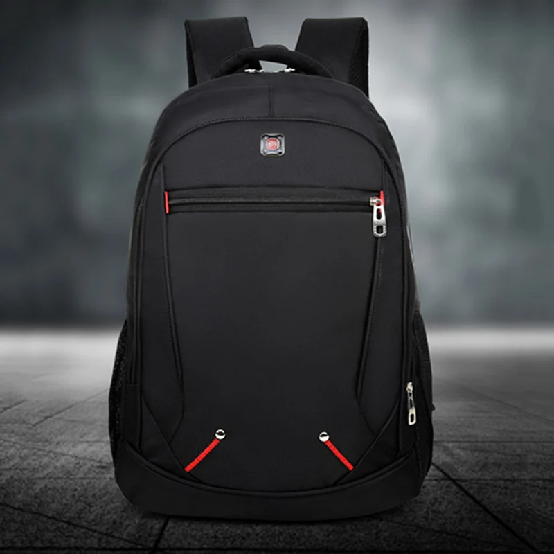 Мужской многофункциональный вместительный рюкзак школьный ранец из ткани