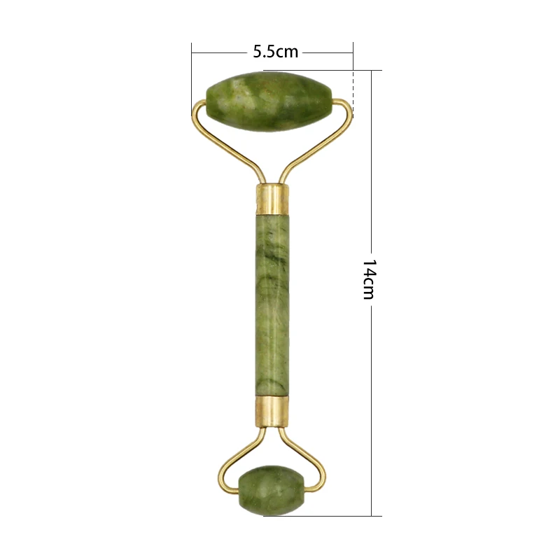 

Double Heads Jade Stone Facial Roller Massage Face Lift Hands Body Skin Eye Face Neck Thin Relaxation Slimming Skin Care Board