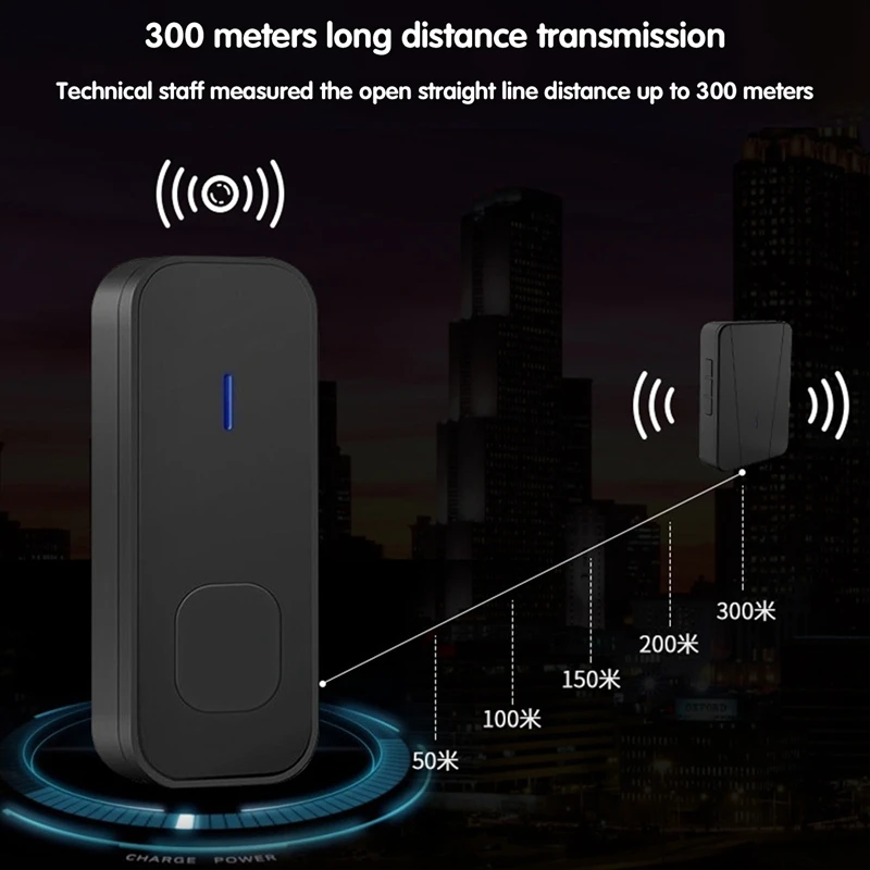 

Wireless Doorbell Home Remote Emergency Alarm One-Click Call for Help Remote Doorbell