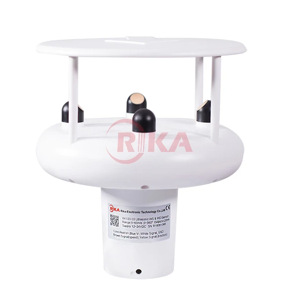 

RIKA RK120-03 Best Selling Auto Heating Weather Station Ultrasonic Wind Sensor with CE