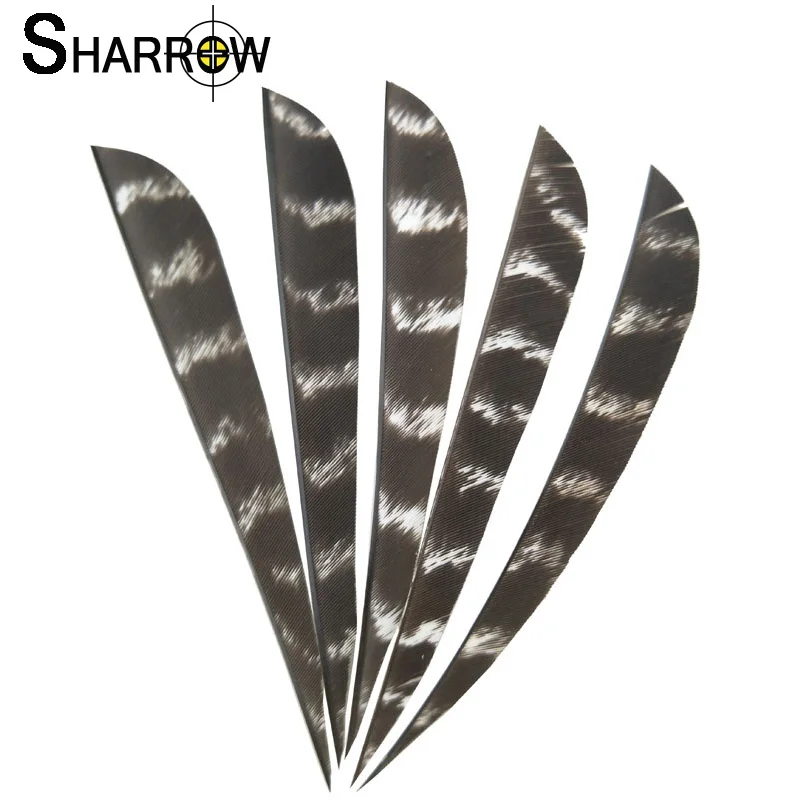 

50/100pcs 5Inch Archery Arrow Feather Fletching Teardrop-Shaped Right Wing Turkey Feather Vanes Bow Hunting Shooting Accessories