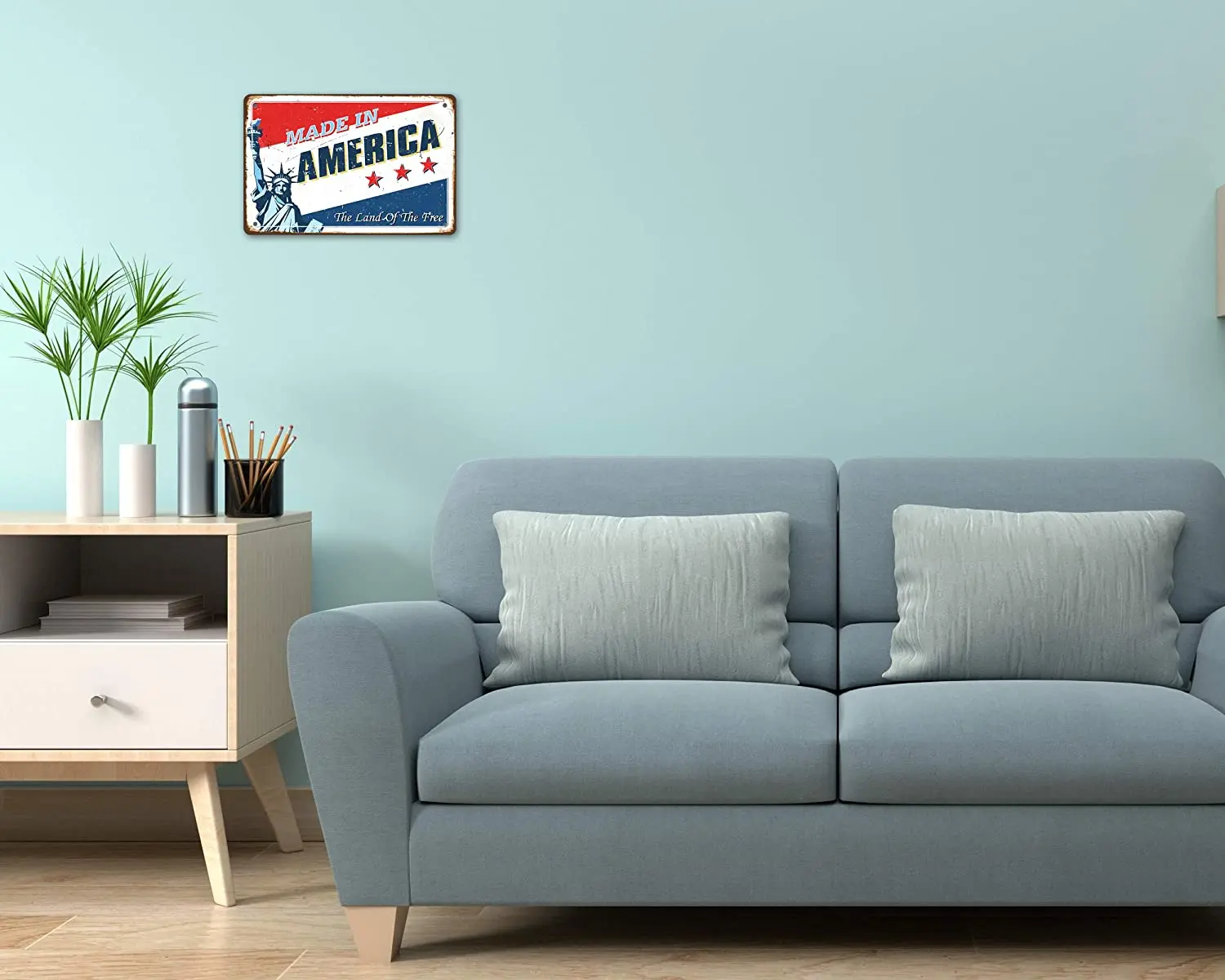 

Asoodoo Retro Metal Tin Sign - Made in America - Vintage Wall Decor Sign for Garage Bar Grocery Store Supermarket Restaurant