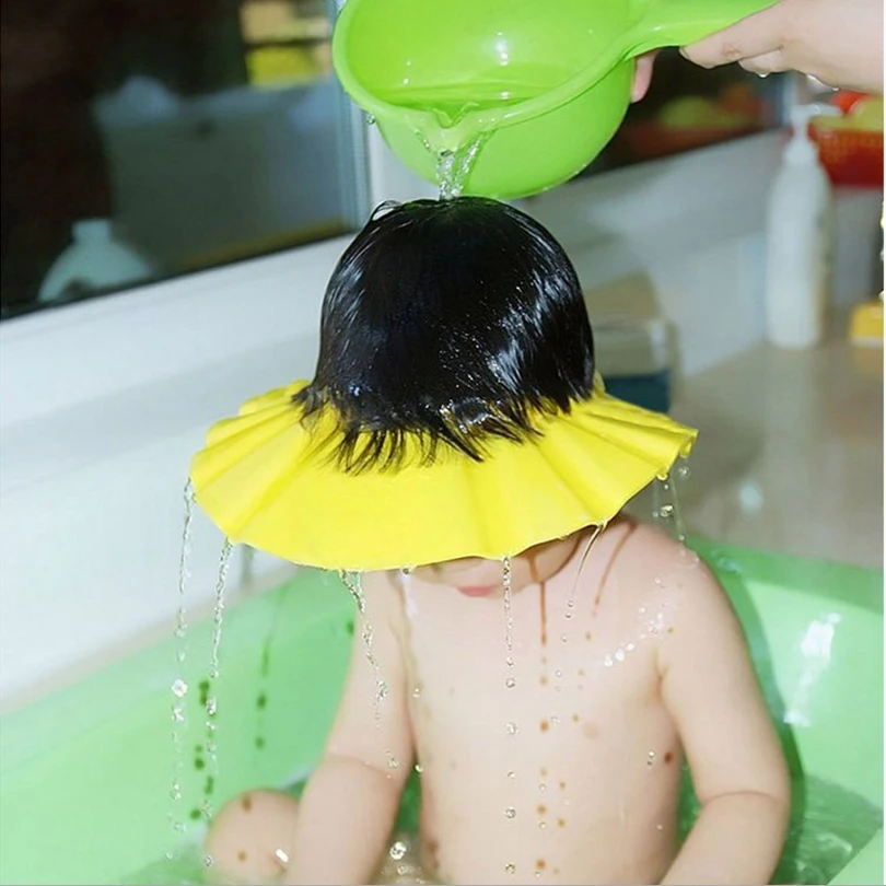 

Кепка для шампуня, прочная Кепка-козырек для ванны, Регулируемая Кепка для защиты глаз от брызг, защита для мытья волос для младенцев
