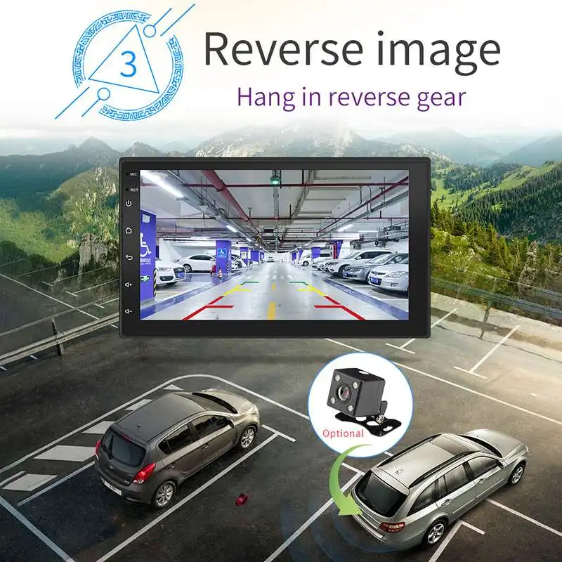 Автомобильный мультимедийный плеер автомагнитола под управлением Android 8 1 с 7