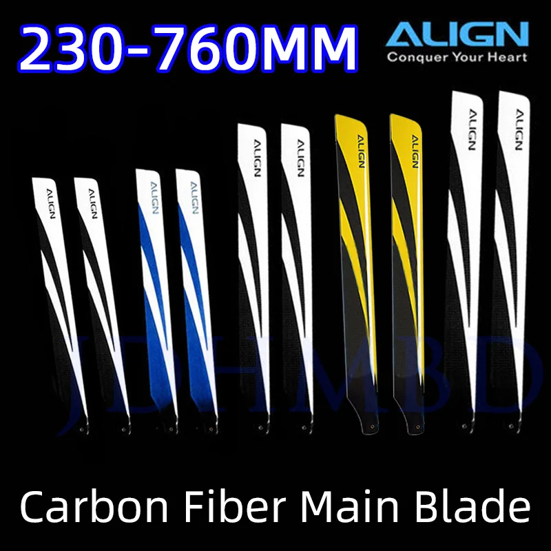 ALIGN T-rex Carbon Fiber Helicopter Main Blade 230/325/360/380/425/470/520/550/600/700mm For ALZRC TAROT SAB RC Helicopter parts