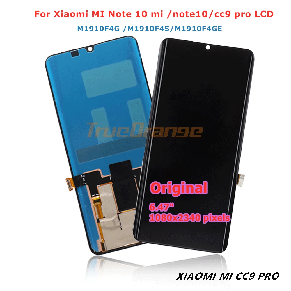ЖК дисплей с сенсорным экраном и дигитайзером M1910F4G для Xiaomi MI note10 pro cc9 pro|Экраны