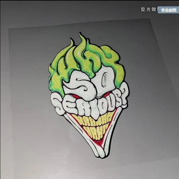 Светоотражающие джокер так серьезно под названием нана забавные стикеры