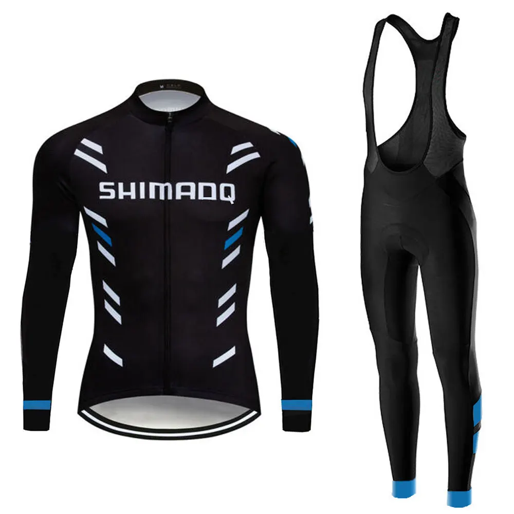 

Men's Cycling Clothes Shimanoful Long-Sleeved Jersey Set Winter Quick-Drying Mountain Bike Cycling Clothes Road Breathable