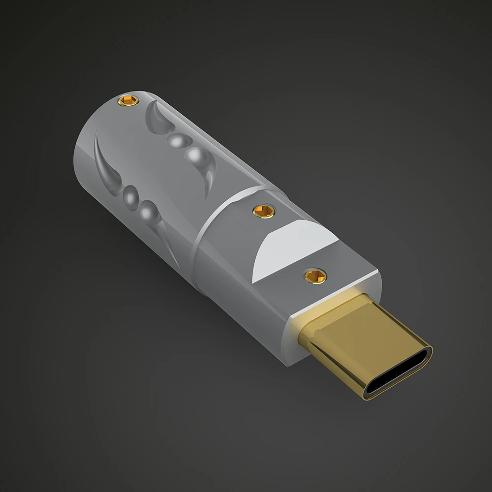 VIBORG VT08 Gold Plated Type C Type-C USB C 3.1 High End USB Connector Brass Male Plug Welding Type USB-C for DIY USB Cable