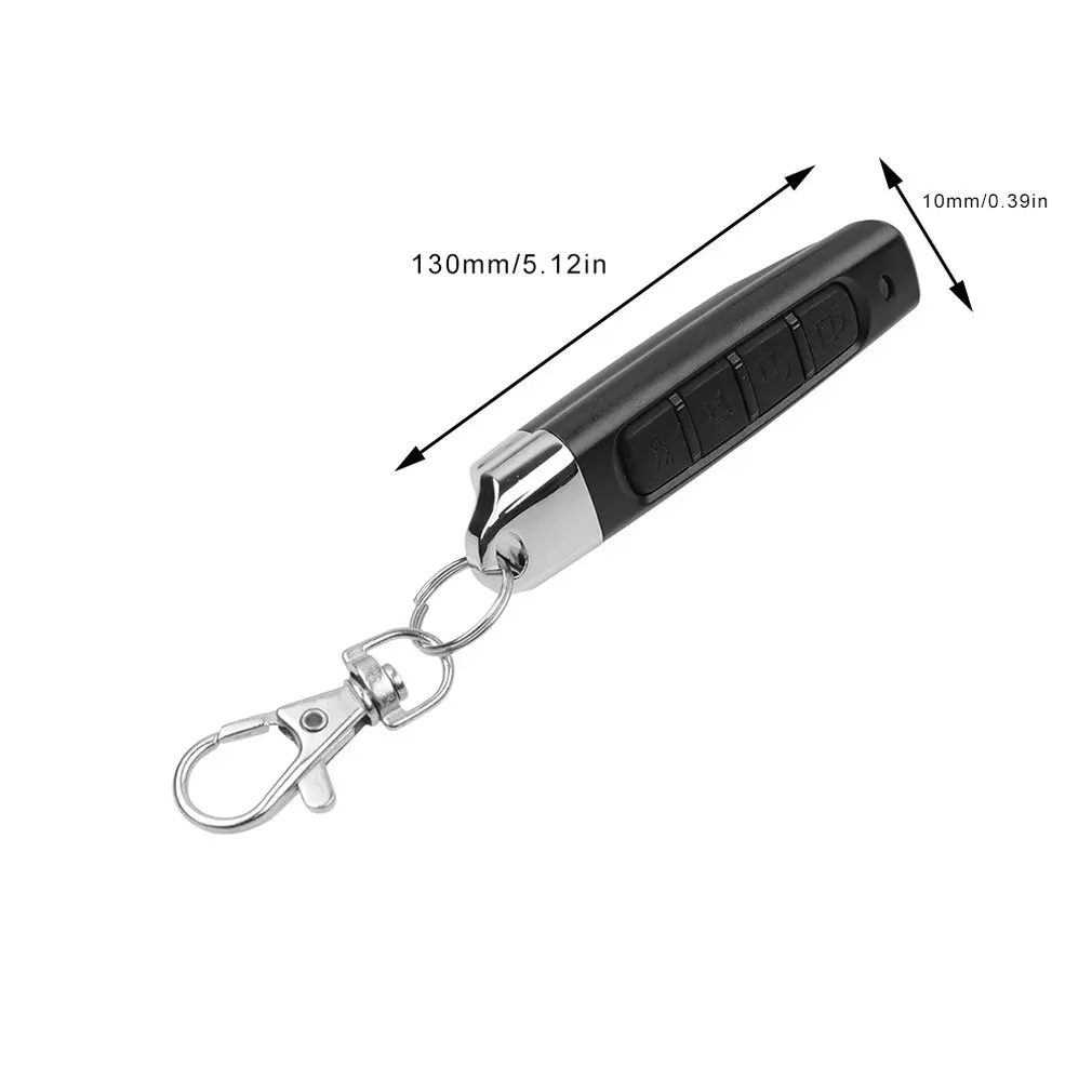 

433MHZ Universal Remote Control Key for Garage Door Electric Door Wireless Cloning Copy Key Compatible Fixed Code Learning Code
